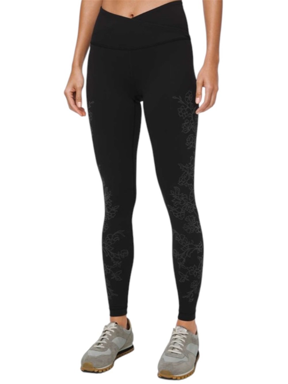 Lululemon Always On High-Rise Tight 28"* Flocked Everlux Black Size 6